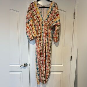 Commense Multicolor Floral Long Sleeve Dress